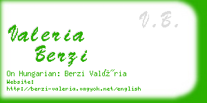 valeria berzi business card